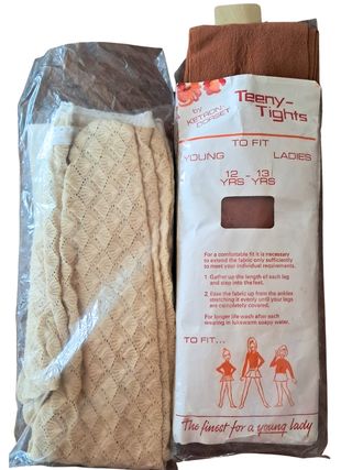 Lote 2 pantis niña vintage 60/70s