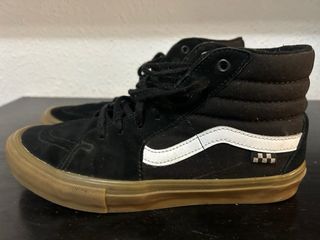 Zapatillas Vans SK8-Hi Negras Goma Marrón