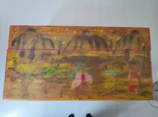 Baúl de madera vintage