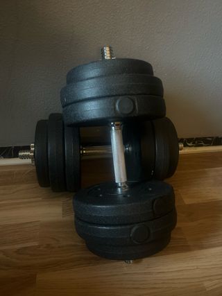 Mancuernas ajustables con discos 15kg cada una