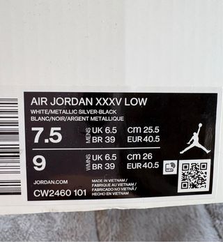 Jordan Air Jordan XXXV LOW talla 40.5