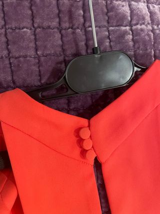 Vestido Mango largo fluido naranja talla única