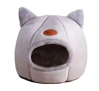 Cuco para perro o gato gris y marrón