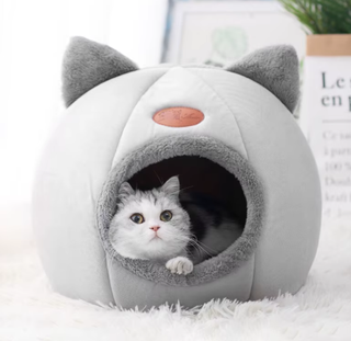 Cuco para perro o gato gris y marrón