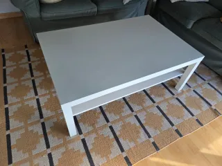 2 Mesas Lack (centro + auxiliar) blancas