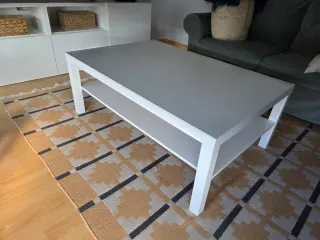 2 Mesas Lack (centro + auxiliar) blancas