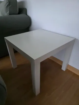 2 Mesas Lack (centro + auxiliar) blancas