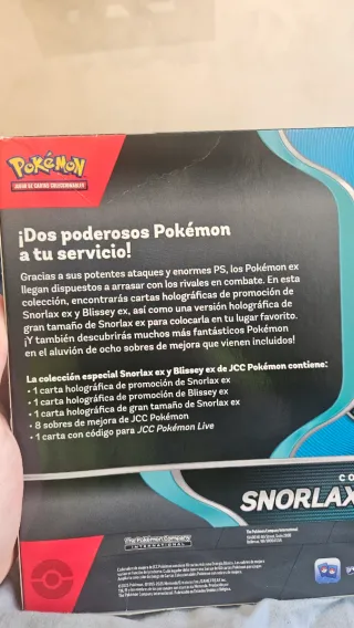 Colección Pokémon Snorlax ex y Blissey ex