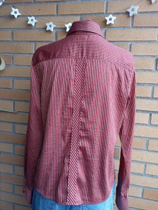 Camisa Zara Rayas Rosas y Rojas