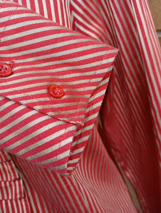 Camisa Zara Rayas Rosas y Rojas