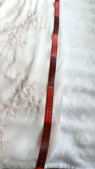 Bufanda Punto Roma bordada