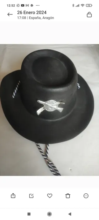 Sombrero da cowboy nero per bambini