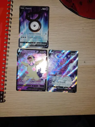 3 Cartas Pokémon Raras V