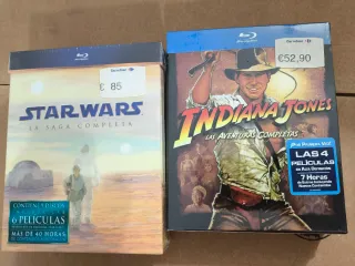 Blu-ray Star Wars e Indiana Jones