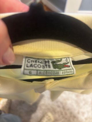 Polo Lacoste Amarillo Talla 6