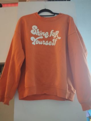 Sudadera Oversize Naranja Shine for Yourself