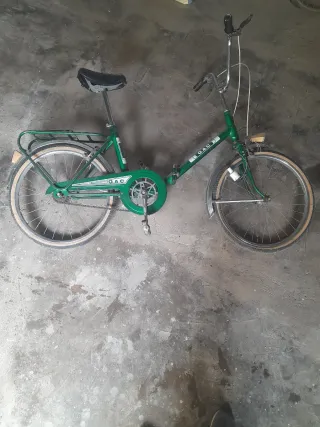 BICICLETA GAC PLEGABLE VERDE ANTIGUA AÑO 1980