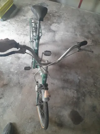 BICICLETA GAC PLEGABLE VERDE ANTIGUA AÑO 1980