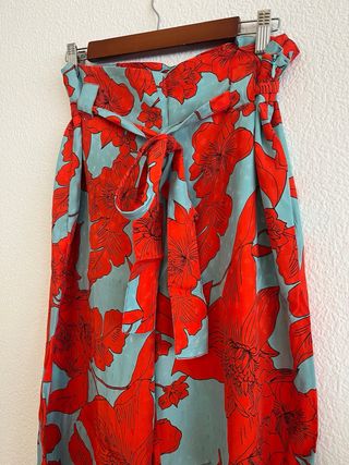 Conjunto floral blusa y pantalón