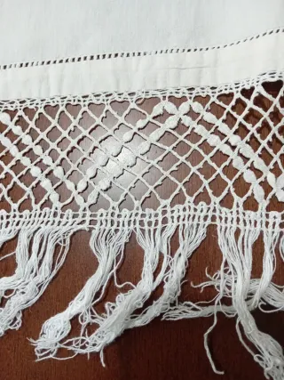 Asciugamano lino ricamato a mano cm 125x80