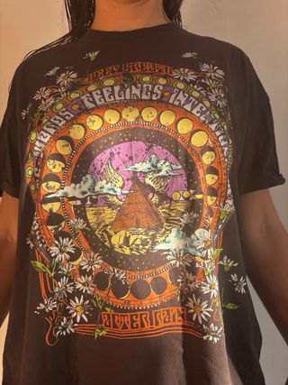 Camiseta Bershka Estampada Talla Única