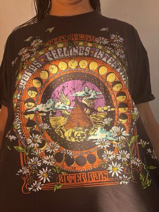 Camiseta Bershka Estampada Talla Única