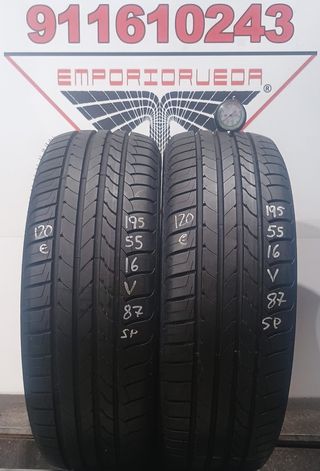 195 55 16 V GOODYEAR RUEDA AL 90% VIDA UTIL