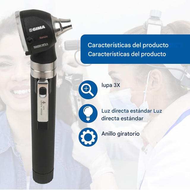 Otoscopio Gima Xenon SIGMA+ 2.5V