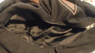 Bolso negro con apliques marrones