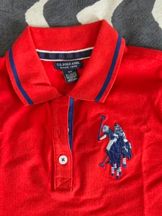 Polo Ralph Lauren Rojo con logo bordado en azul