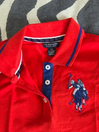 Polo Ralph Lauren Rojo con logo bordado en azul