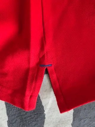 Polo Ralph Lauren Rojo con logo bordado en azul