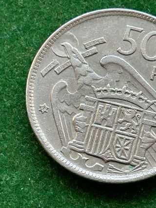 Moneda 50 Pesetas Franco Estrella 59
