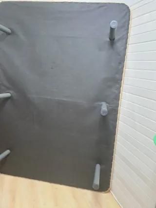 Base tapizada reforzada beige 135x190