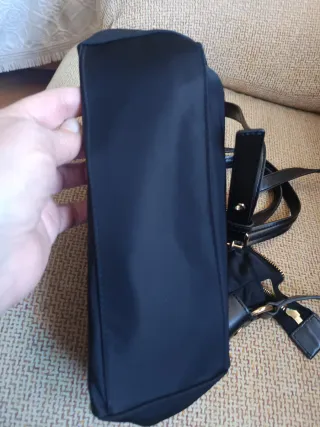 Bolso Bimba y Lola Negro Nylon Piel