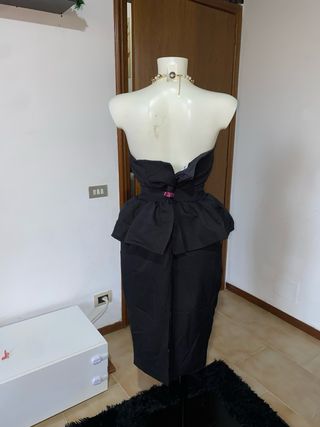 Abito tubino nero midi