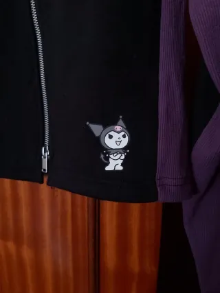 Kuromi Chaqueta morada/negra XS-S o 12-13