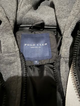 Chaqueta Polo Club negra con capucha