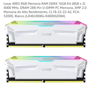 Lexar ARES DDR4 16GB 4000Mhz RGB