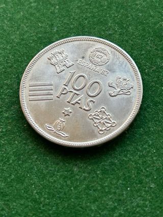 Moneda 100 Pesetas España 82 Estrella
