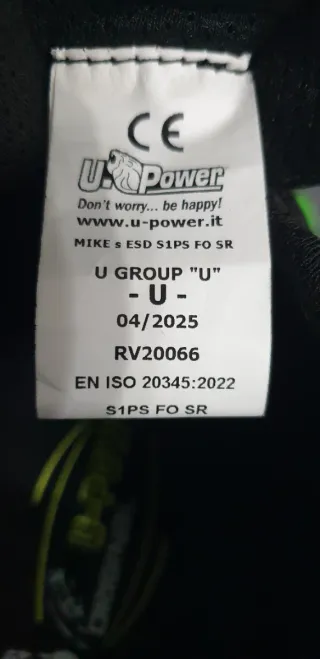 Scarpe da lavoro antinfortunistiche u-power 43