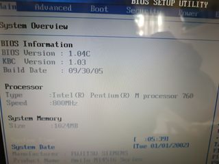 Portátil Fujitsu Siemens Windows XP