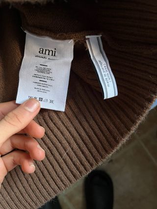 Jersey Ami Paris Polo Marrón Talla S