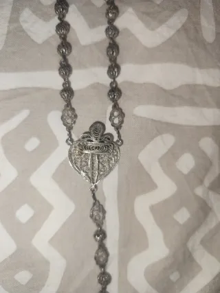 Rosario antiguo plata S.XIX