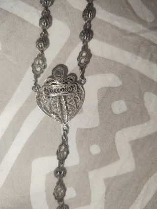 Rosario antiguo plata S.XIX
