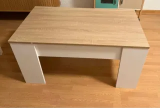 Mesa centro elevable Nordic Blanco Artik