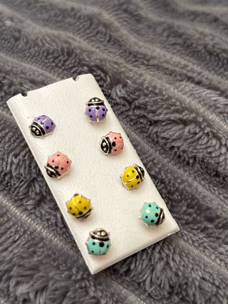 Pack 4 pares pendientes plata ley