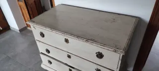 Cómoda Vintage Madera Blanca