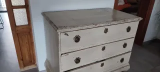 Cómoda Vintage Madera Blanca