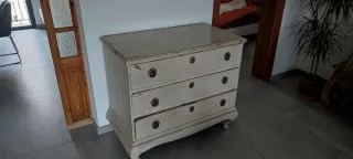 Cómoda Vintage Madera Blanca